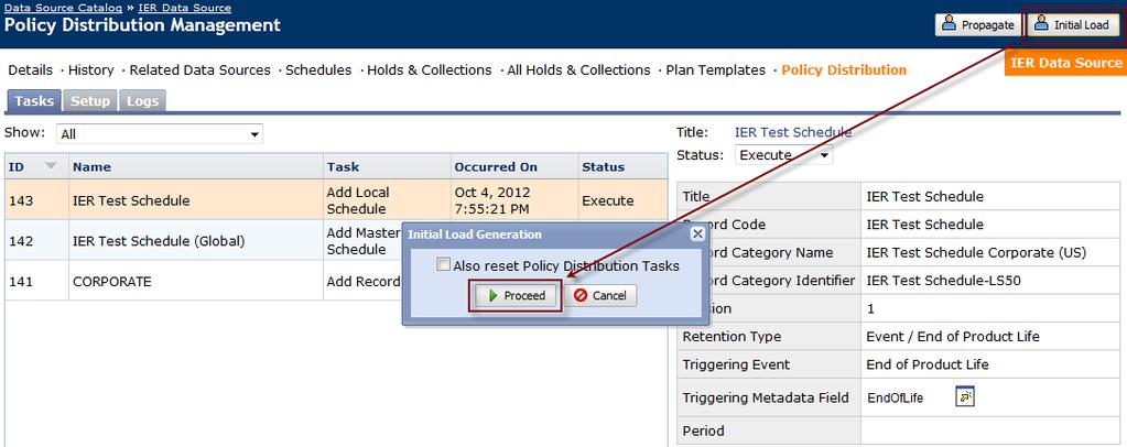 Create and Load an Initial Load File IBM Atlas Policy Distribution: IER Connector 3 Supply the name of an IER record field (or folder field) that you know exists: The field you choose represents the