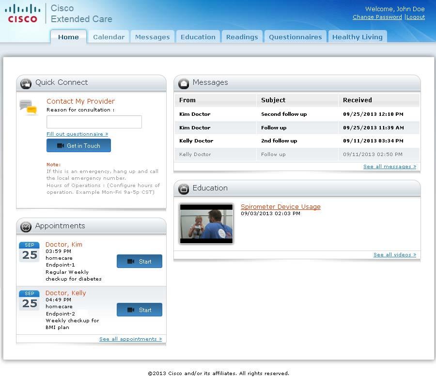 Chapter 2 The Patient Workflow Tasks Done Outside of an Appointment To view all appointments click See all appointments or Calendar quick link (see View Scheduled Appointments (Calendar Quick Link)