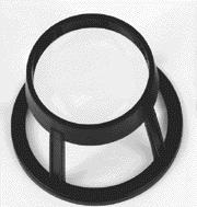 A-2072 Rectangular Stand Magnifier Same 3X aspheric rectangular lens as used in the A-2000,