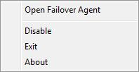 12.7. View Version Information Knowing the version of your Failover Agent is helpful when you contact for support. To know your Failover Agent version info: 1.