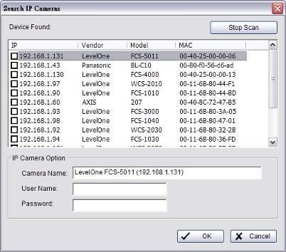 Add IP camera(s) Step 1: Execute Mainconsole. Step 2: Type in user name and password and log in to the system.