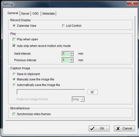 xls Click the General Setting button and go to Setting for system General