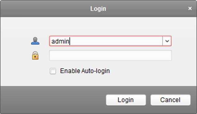 What to do next Log into the client. Refer to Login for details. 2.2 Login You can log in to the client software to perform the operations, such as live view, playback, and so on.