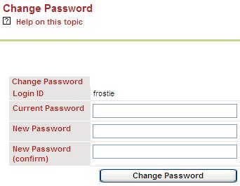My Account Change Password Mode: Organisation. The Users information can be found under the Users menu.