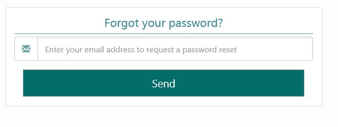 1.3. Forgot my password If you forget your password click on the Forgot Password on