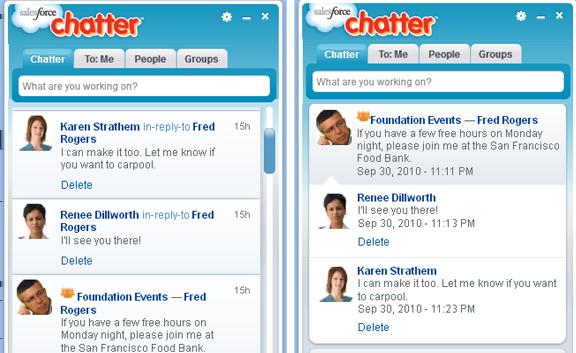 Collaboration Cloud Chatter Desktop Enhancements Configuring Chatter Desktop Available in: Group, Professional, Enterprise, Unlimited, Contact Manager, and Developer Editions The default Chatter