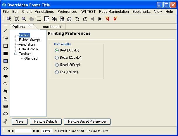 Chapter 5 - Using the Preferences Menu Using the Options Menu - Setting User Preferences VirtualViewer Java provides a way for user preferences to be maintained and saved for subsequent sessions.
