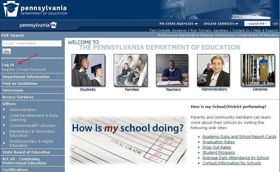 1. Getting Started Welcome to the Pennsylvania Department of Education s (PDE) new, on line system for administering and managing educator certification.