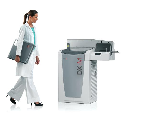 quality Excellent image enables a reduction of X-ray dose Comprising the very best components from already proven ground-breaking CR solutions, the DX-M is the culmination of years of Agfa HealthCare