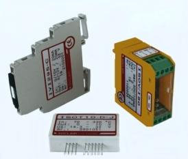 Transducers for Pt-100/1000, Resistors Microprocessor-based technology General Description Isolating transducers with digital programming of ranges, for DIN-rails or for printed circuit boards.