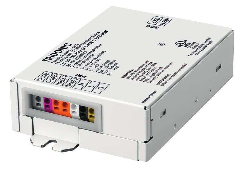 Driver LC 35W 150 700mA 54V 0-10V C EXC UNV EXCITE series (US applications) Product description Constant current LED Driver Dimmable via 0.