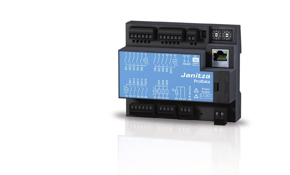 Smart and compact: Our most universal datalogger ever saves power costs Ethernet connection Modbus-Ethernet-Gateway 32 MB 32 MB memory 15 impulse inputs Easily integrated anywhere, anytime: the