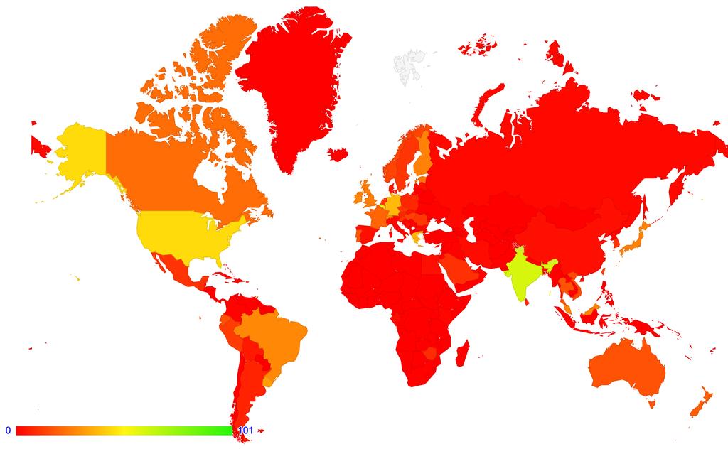 IPv6 Capable Rate - Global IN 59.63% US 44.86% BR 27.