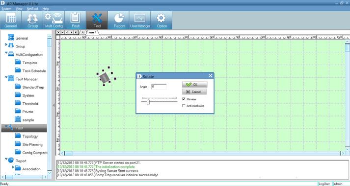 To Set Network Map Size, right-click on the workspace and click Set Network Map Size. The Map Size window will appear.