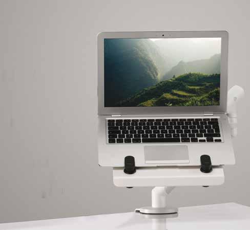 The Laptop Mount provides an improved ergonomic solution for