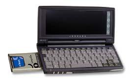 Insert a CompactFlash or SDIO card directly into a slot of its size. If using a PC Card slot, first insert the Bluetooth CF Card into a CompactFlash-to-PC Card adapter.