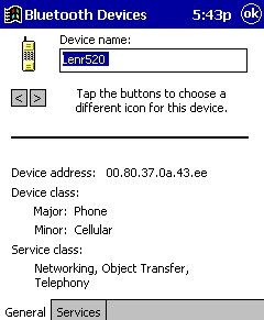 View Device Properties Follow these steps to view the properties of an already discovered device. 1. If not open, launch the Bluetooth Devices folder.