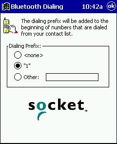 Chapter 6 The Socket Dialer This chapter explains how to assign a dialing prefix and use the Socket Dialer to dial a number directly from your Contacts list.