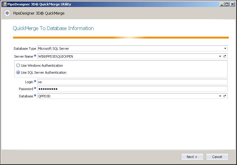 conversion will not recognize the server. Use SQL Server Authentication Click this radio button.