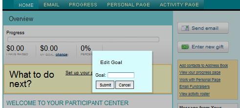 Your Participant Center On the Email page, you can compose and send solicitation, recruitment, and thank you emails from your