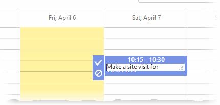 Click the tick mark to save the schedule The schedule will be displayed at the top of the 'Ticket Details' screen. You can reschedule or delete the schedule at any time.