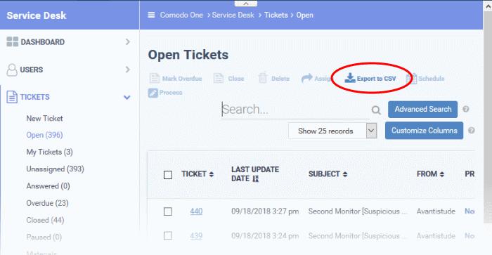 Admins can assign/reassign tickets to staff from the 'Tickets' interface. The ticket will appear in the 'My Tickets' area of the person to whom it is assigned.