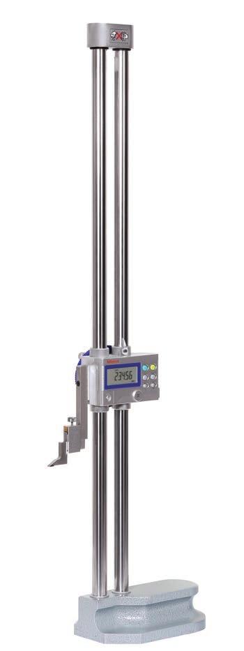 ABSOLUTE Digimatic Ergonomic Height Gauge Allows smooth elevation by the slider adjustment wheel, which is the same type used on the well-established double-column height gauge.