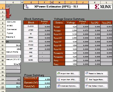 Figure 4.12 Snapshot of the estimated Power for the initial designed system of 32-bit FPAU 4.5 Implementation and Testing of 32-bit FPAU on FPGA Device As mentioned above Xilinx ISE8.