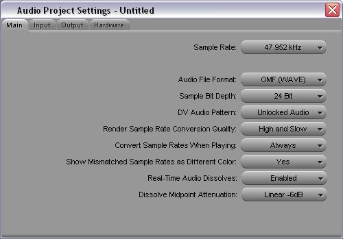 Media Creation settings are saved with the project. You will need to configure the Video Project Settings for each new project.