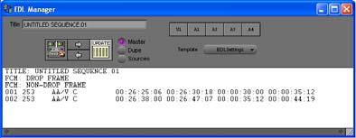 Digitizing from an EDL Media Station PT includes Avid EDL Manager software, which lets you open an EDL from another editing application, create a Media Station PT sequence from that EDL, then