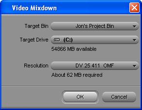 3 Do one of the following: To combine multiple video tracks into the mixdown, select a video track, then click the Record Track Monitor button next to the track.