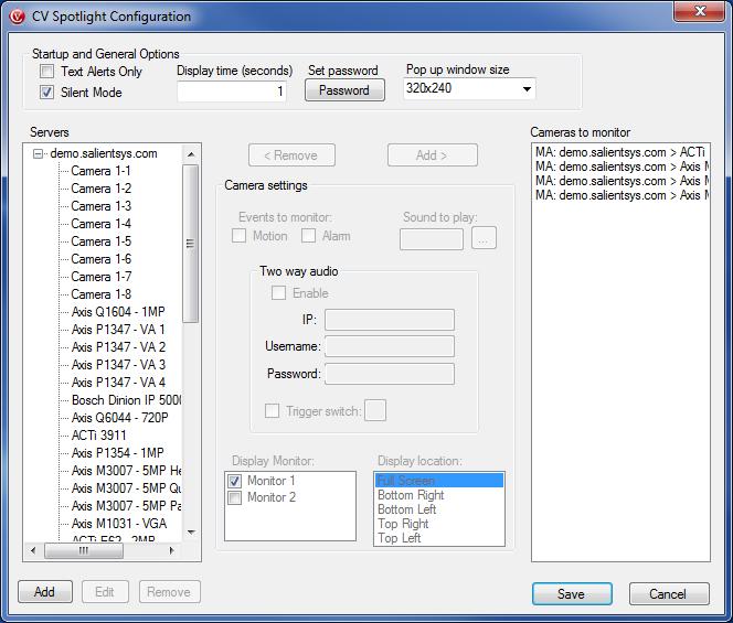 1. The Connect to CompleteView server dialog is displayed (Figure 4). Enter the server IP Address or Hostname, and username / password.