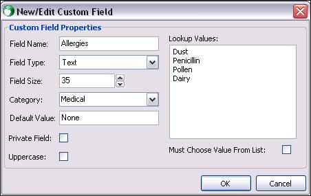 To set up custom fields: Custom fields are used to track any information that is unique to your school that is not currently tracked in HeadMaster.