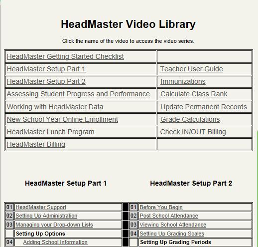 Unit 2: HeadMaster Support HeadMaster Software provides you with four different ways to find answers to your HeadMaster questions: You will be able to: Access HeadMaster Support four different ways 1.