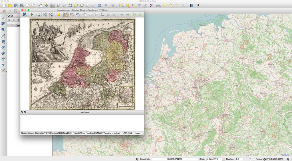 Georeferencing in QGIS Introduction Georeferencing is one of the most useful tools for historians.