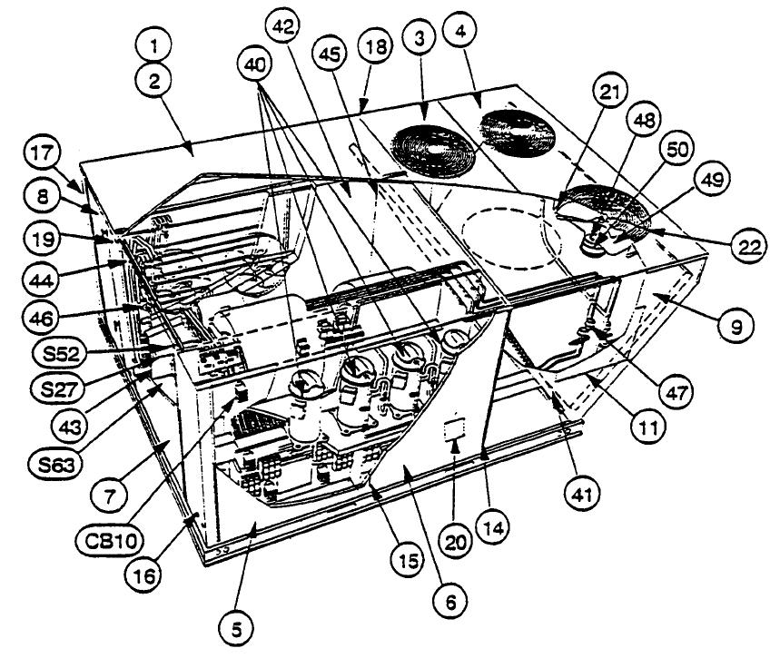 Unit Assembly Diagram Damper Assembly LCA 180,