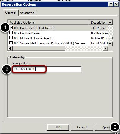 Edit DHCP Scope Option 66 You are now presented with a DHCP Scope Configuration Dialog window. 1.
