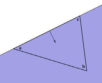 point is on ray In plane, triangle is the