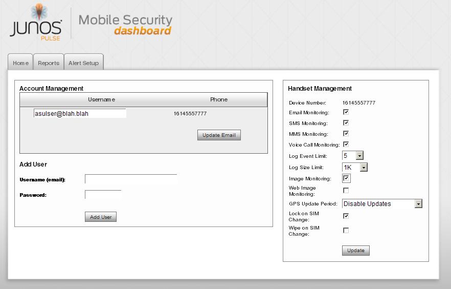 Using the Mobile Security Dashboard 11. Next to Lock on SIM Change, select the check box to enable this feature.