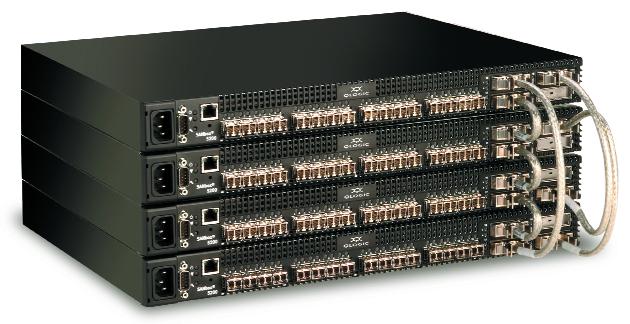 SANbox 5000 Series Stackable Switch Powered by QLogic STACKABLE S A N b o x 5 0 0 0 S E R I E S SANbox 5000 Series Stackable Switches stackable THE BENEFITS OF STACKABLE IP SWITCHES NOW AVAILABLE FOR