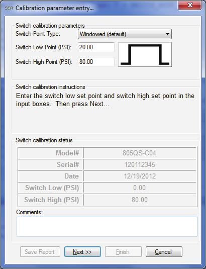 805QS SWITCh CalIBRaTIOn NOTE: This section only applies to the 805QS.