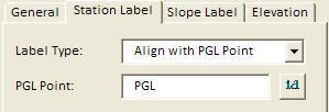 Two Label Type options are available: Align with PGL Point Use