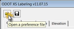 By default, the settings file is saved using the following naming convention: nnnnn_xs_labeling.txt Where nnnnn = the name of the currently selected Chain. Example: CLPS185_XS_Labeling.