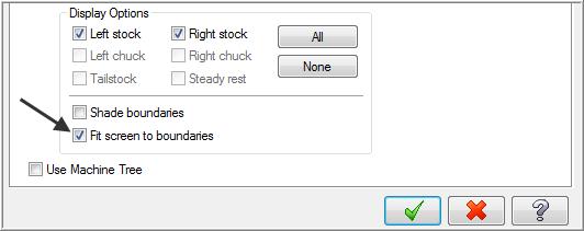 Still on the Stock Setup page activate Fit screen to boundaries.