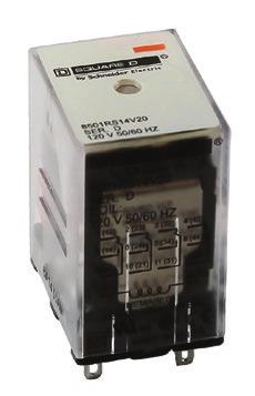 References Class 850R miniature control relays 850RS4V20 850RSD24P4V60 References Control circuit voltage Number and type of contacts - Thermal current (Ith) 4 C/O - 6 A 4 C/O - 3 A Unit reference