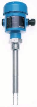 Vibration Level Switch for liquid Overfill or dry-run protection Suitable for applications in confined spaces (fork length only 40mm) Electronics replaceable under process conditions Operating