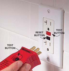 5. Ground Fault Circuit Interrupter (GFCI) Tripping: Ground fault circuit interrupters or GFCI s are specifically designed to protect people against electric shock as it monitors the imbalance of