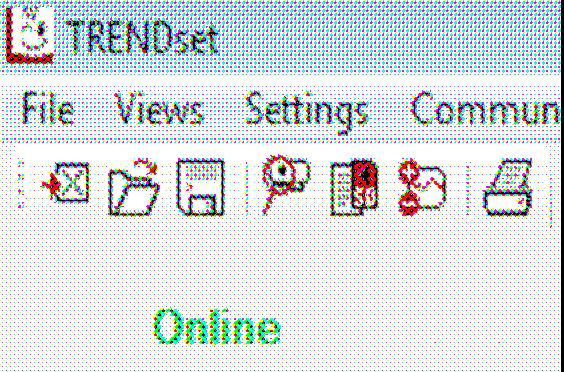 Select the COM-Port to which the device is connected. 2. TRENDset searches for a connected device.