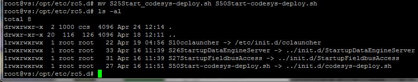 6.2. Change order of startup The applications starts in a timed order during boot and this is controlled by symbolic links in folder /opt/etc/rc5.
