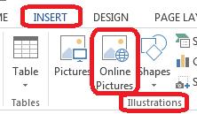 11 In the Insert Picture dialog box, enter a keyword to search for within